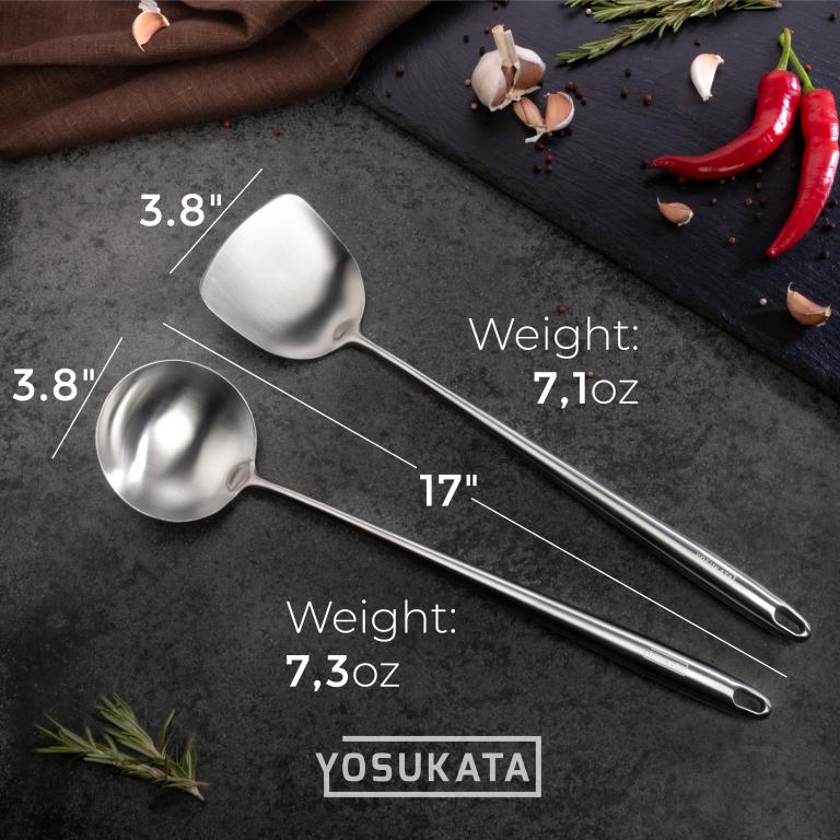 Yosukata 17’’ Wok Spatula and Ladle Set